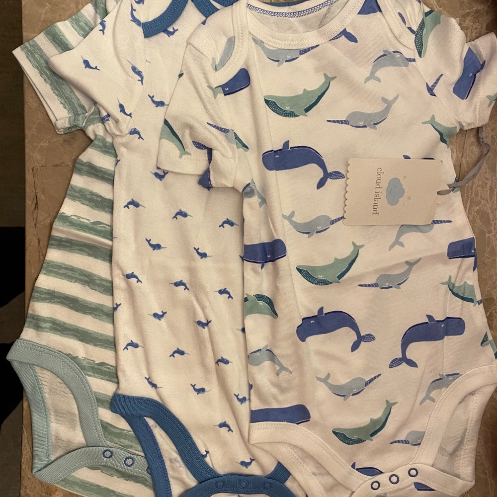 Set of 3, New with Tags, onesies. Size 18 months.
